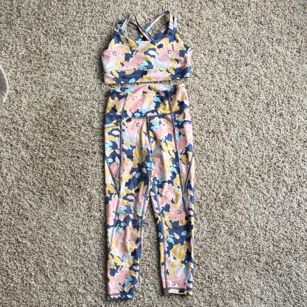 Colorful Floral Activewear Set
